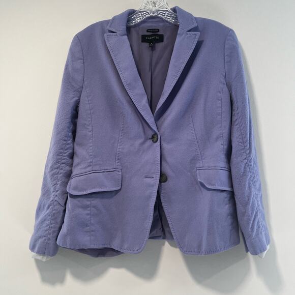 Talbots Jackets & Blazers - Talbots Italian Flannel Blazer Periwinkle Size 8